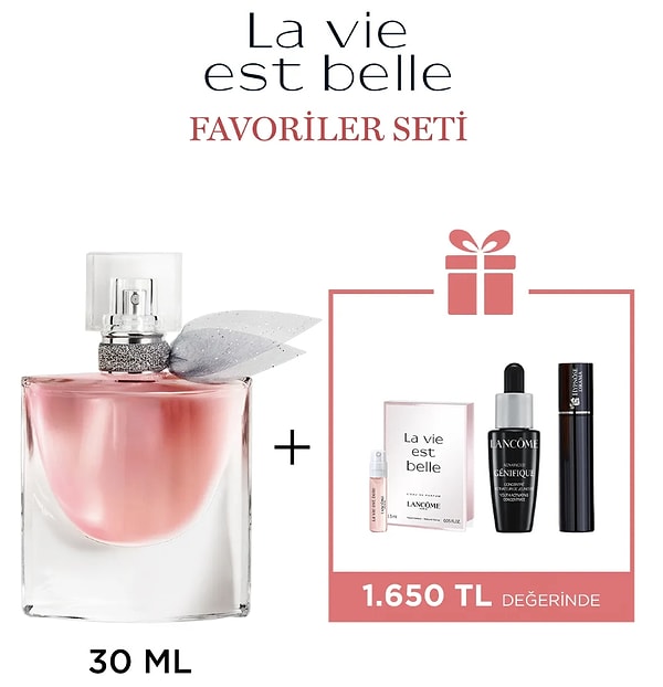 8. Lancome La Vie Est Belle Edp Kadın Favoriler Seti 30 ml