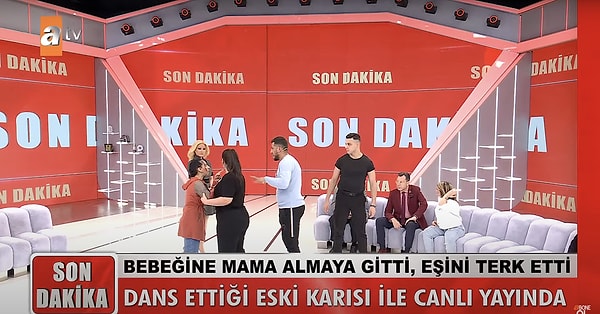 İlk kez canlı yayında yüzleşen taraflar birbirlerine saldırdı. Stüdyoda tansiyon aniden yükseldi. Sabriye ve Afet'in kavgasını güvenlikler zor ayırdı.