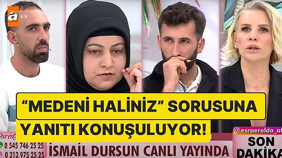 Esra Erol'a Katılan Konuğun "Medeni Haliniz" Sorusuna Yanıtı İlginç Yorumlara Sebep Oldu!