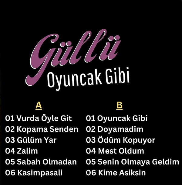 Ama hiç kimse Güllü'nün Roman dansı yaptıktan sonra dünyanın en damar şarkılarını da bu albümde söylediğini haber vermedi. "Oyuncak Gibi"den tutun, "Sabah Olmadan"a, oradan alın "Kopamam Senden"e gelen kadar bizi duvardan duvara vuran bütün şarkılar bu albümdeydi.