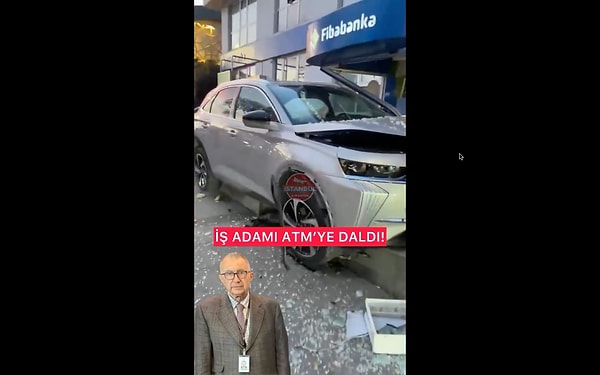 İş insanı kazayı yara almadan atlatırken çevrede büyük hasar meydana geldi.