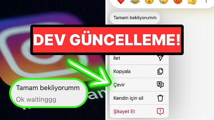 Instagram'dan Dev Güncelleme: Sohbet İçerisinde "Çeviri" Özelliğiyle Farklı Dillerde Sohbet Edilebilecek