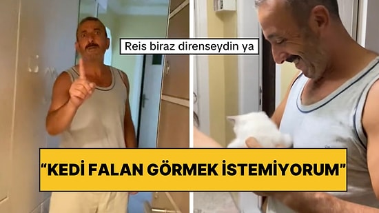 “Kedi Görmek İstemiyorum” Diyen Babanın Işık Hızıyla Yumuşadığı Anlar Gülümsetti