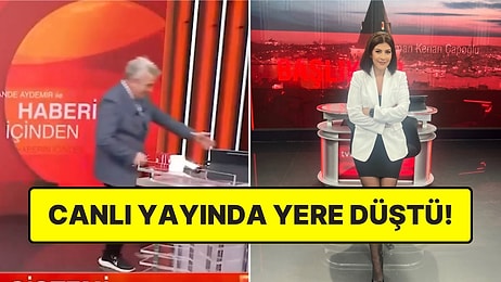 TV100'de Canlı Yayın Kazası: Sunucu Hande Aydemir'in Sandalyesi Kırıldı