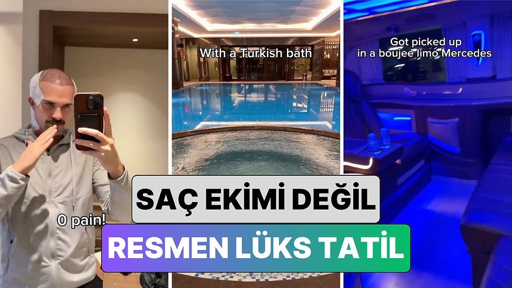 Türkiye'de Saç Ektirmeye Gelen Bir Adam Saç Ekimiyle Birlikte Aldığı Diğer Hizmetleri Paylaştı