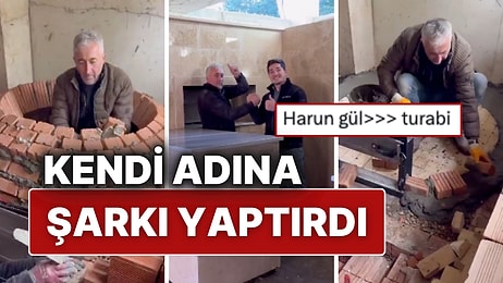 Şömine Ustası Harun Gül’ün Kendi Adına Yaptırdığı Şarkı İzleyenleri Gülümsetti