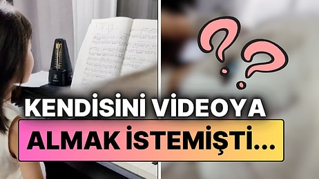 Kamerayı Görünce Dayanamadı! Piyano Çalan Kız Çocuğuna Tatlı Kediden Sürpriz