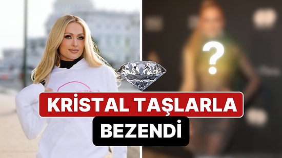 Skandallarıyla Tanıdığımız Paris Hilton'un Grammy'de Giydiği Kristal Taşlı Elbisesi Geceye Damgasını Vurdu!