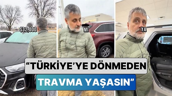 Amerika'da Yaşayan Bir Genç Kendisini Ziyarete Gelen Babasına Araban Fiyatlarını Gösterdi