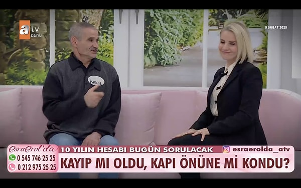 Silivri'de esnaflık yapan Uğur Samet Avcı ve Abdullah Arı, 6 yıl önce yolda buldukları ve sahip çıktıkları İsmail Amca'nın ailesini bulmak için Esra Erol'a başvurdu.