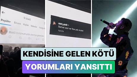 Rapçi Blok3 Konserinde Kendisine Gelen Kötü Yorumları Sahneye Yansıttı