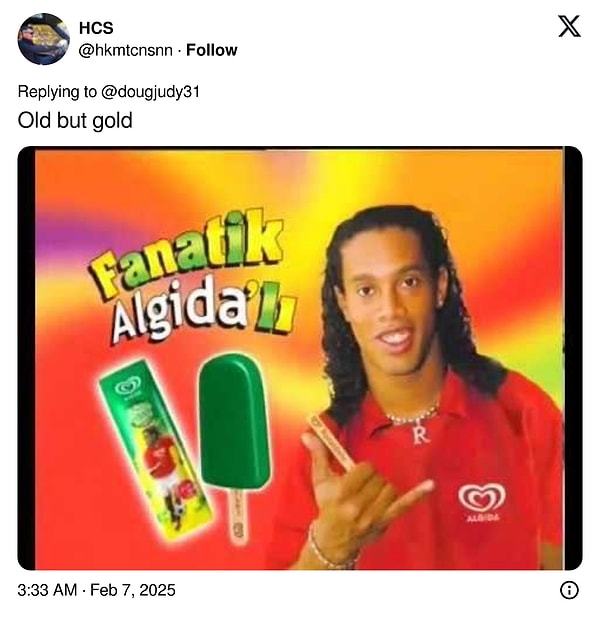 Ronaldinho dondurması...