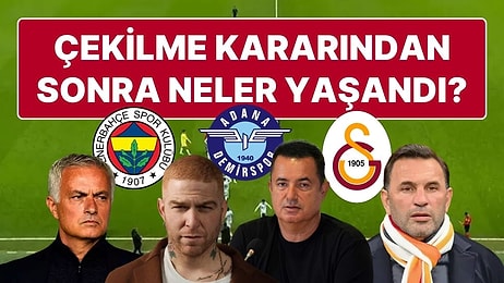 Galatasaray - Adana Demirspor Maçında Konuk Takım Sahadan Çekildi: Baştan Sona Sahadan Çekilmenin Detayları