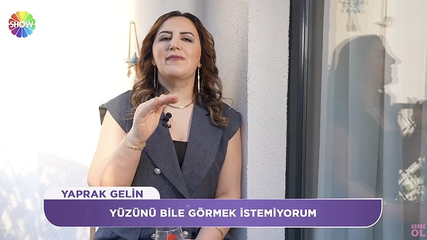 Salondan çıkarak sakinleşmeye çalışan Yaprak gelin de "Yüzünü görmek istemiyorum. Böyle bir saygısızlık, terbiyesizlik görmedim" diyerek Gülşan geline sert çıktı.