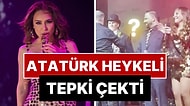 Konserinde Sahneye Atatürk Heykeli Çıkartan Şarkıcı Ziynet Sali Sosyal Medyada Tartışma Yarattı