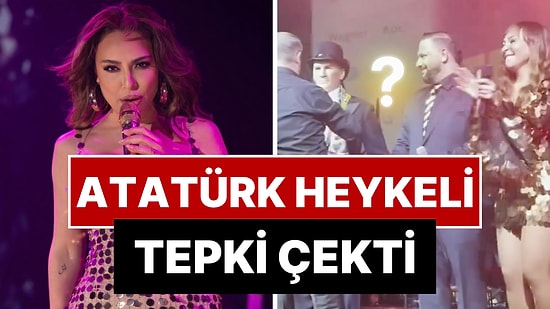 Konserinde Sahneye Atatürk Heykeli Çıkartan Şarkıcı Ziynet Sali Sosyal Medyada Tartışma Yarattı