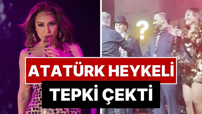 Konserinde Sahneye Atatürk Heykeli Çıkartan Şarkıcı Ziynet Sali Sosyal Medyada Tartışma Yarattı