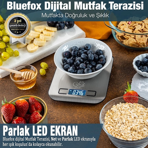 Bluefox Dijital Mutfak Terazisi