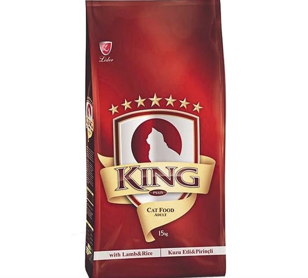 4. King Plus Cat Kuzulu Yetişkin Kedi Maması 15 Kg