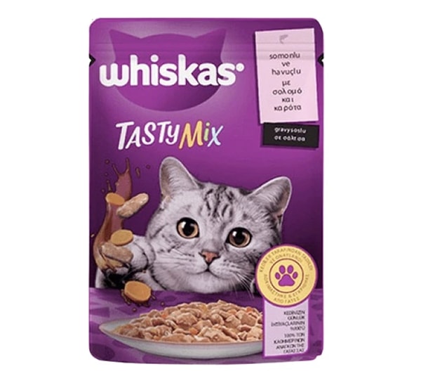 6. Whiskas Pouch Tasty Mix Somunlu Havuçlu 85 gr