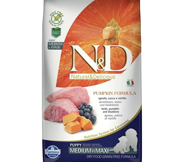 15. N&D Balkabaklı Kuzu Etli Tahılsız Yavru Köpek Maması 2.5 Kg