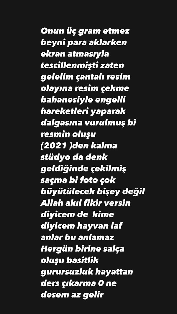 Olaylı fenomen Bahar'ın kocası Yunus Emre'den için 'fanım' diye bahsetmesiyle "Onun üç gram etmez beyni para aklarken ekran atmasıyla tescillenmişti zaten..." diyerek ateş püskürdü!