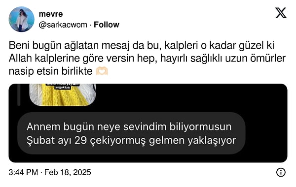 En azından mutlu bir sonla bitirelim! Mesajın güzelliğine bakın 🥲❤️