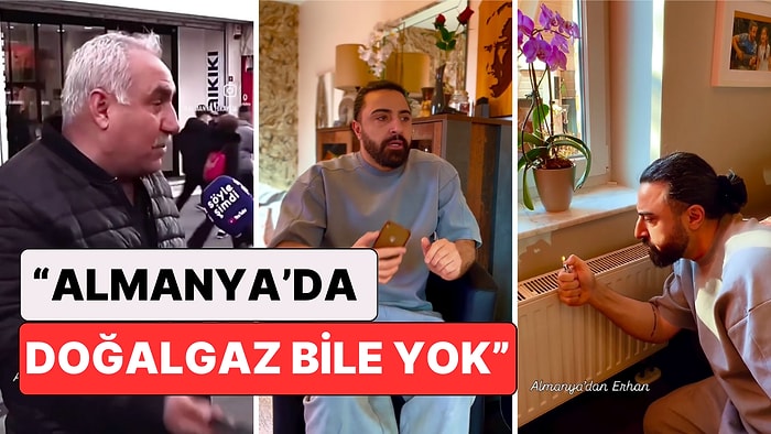 Almanya'da Yaşayan Gurbetçi Sokak Röportajında "Almanya'da Doğalgaz Yok" Diyen Adamla Dalga Geçti