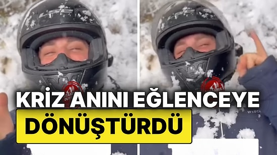 Kendi Kendine Eğlendi: İstanbul’da Karın Ortasında Kalan Kurye, Müşterinin Mesajına Böyle Tepki Verdi!