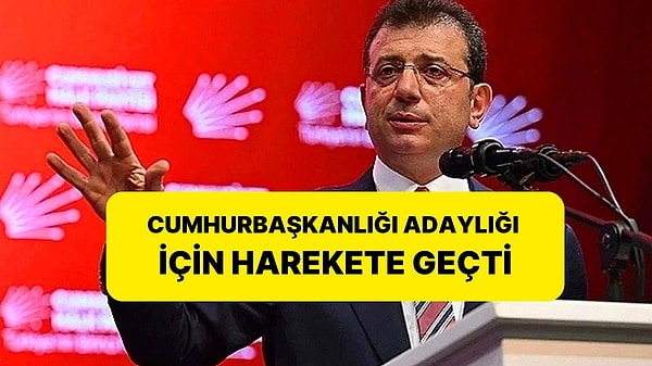 İstanbul Büyükşehir Belediye Başkanı Ekrem İmamoğlu, CHP'nin Cumhurbaşkanlığı ön seçimi için başvuru yaptı.