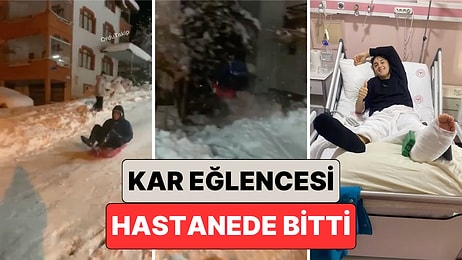 Kar Eğlencesi Hastanede Bitti: Ordu'da Kızakla Kayan Bir Genç Apartmana Çarptı