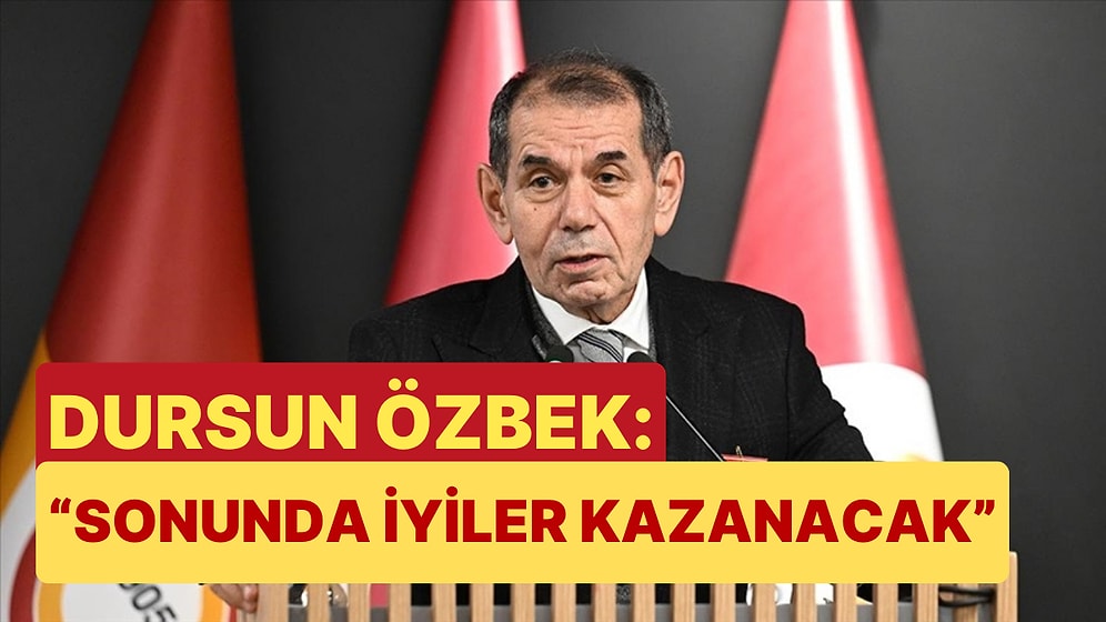 Galatasaray-Fenerbahçe Derbisine Saatler Kala Dursun Özbek'ten Açıklama Geldi