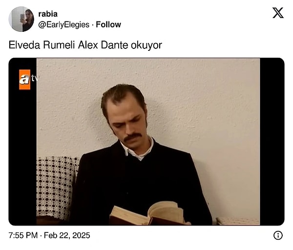 8. 'Dizi Karakterleri ve Okudukları Kitaplar' akımı X'te viral oldu.