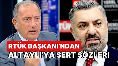 RTÜK Başkanı Ebubekir Şahin’den Fatih Altaylı’ya Sert Sözler: "Git Debelendiğin Pislik Çukuruna..."