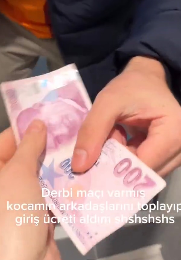 Kadın, maçı izlemeye gelen eşinin arkadaşlarından eve giriş için ücret almıştı.