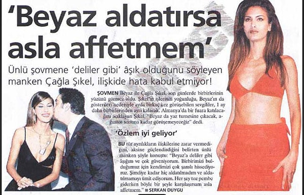 Öte yandan Çağla Şıkel de "deliler gibi aşık" olduğunu belirttiği röportajları peş peşe veriyor, ilişkide hata kabul etmeyeceğinin altını her fırsatta çiziyordu.