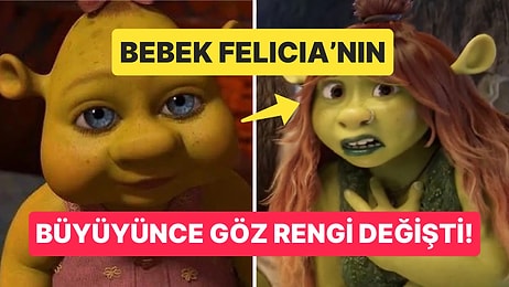 Shrek ve Fiona'nın Yeni Filmde Büyüyen Kızları Felicia'nın Göz Rengi Değişimi Dikkatlerden Kaçmadı!