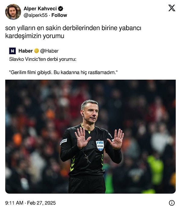 Sulu derbi görmemiş ki ne bilsin...