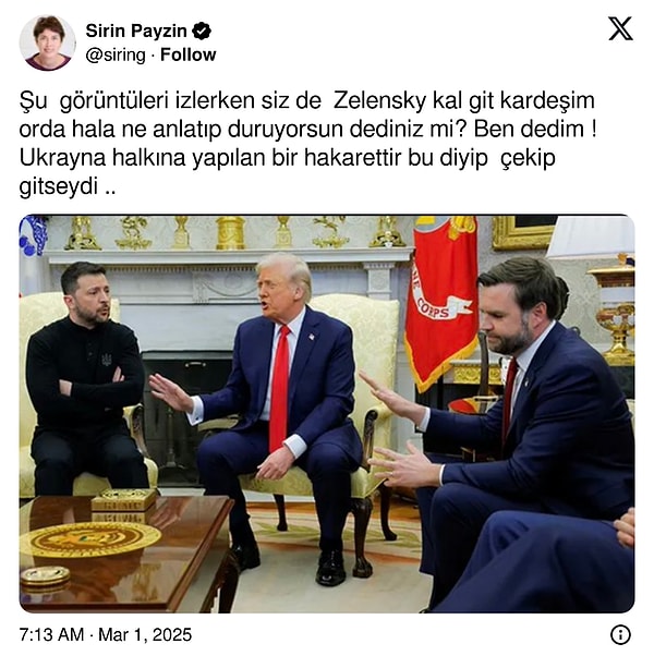 "Zelenskiy kalk git kardeşim orda hala ne anlatıp duruyorsun dediniz mi?" 👇