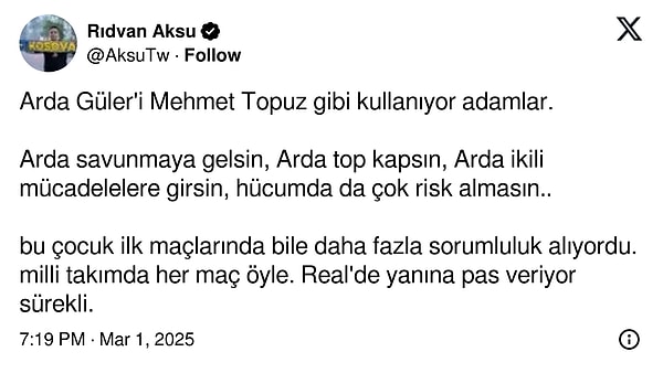 " Mehmet Topuz gibi kullanıyor adamlar"