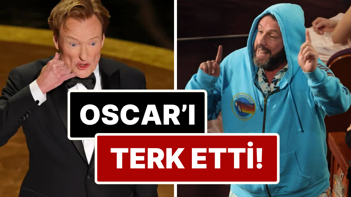 Adam Sandler, Oscar Sahnesinde Şok! Eşofman Takımıyla Gelip O'Brien'ı Altüst Etti!