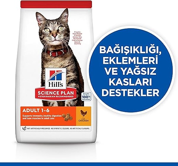 Hill's Science Plan Yetişkin Tavuklu Kedi Maması