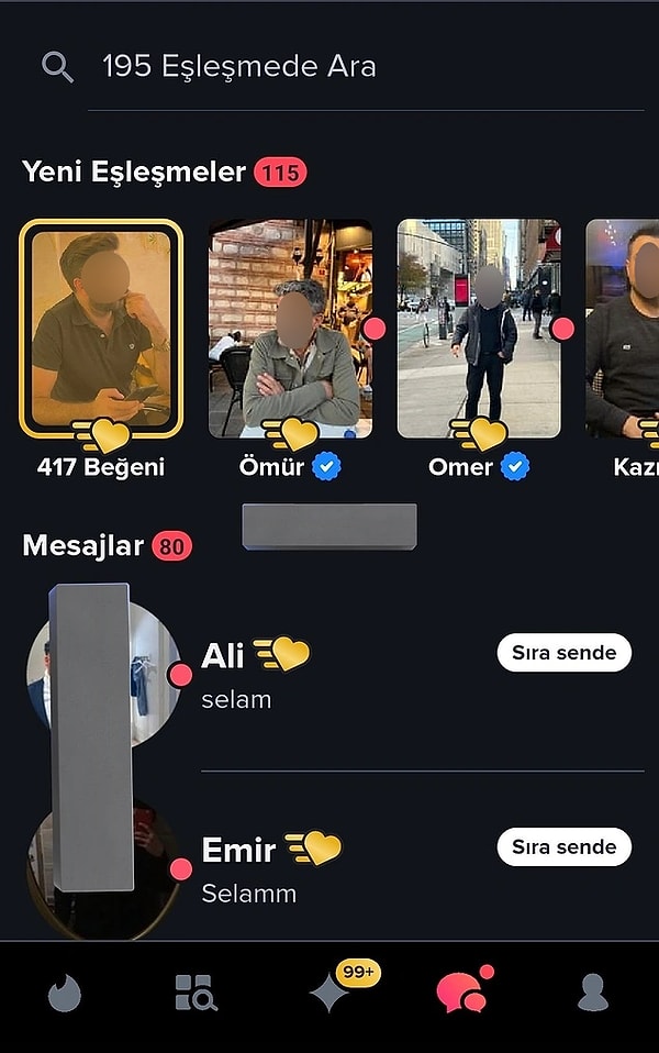 Gelen mesajlar da cabası tabi. Eşleştiği Tinder kullanıcıları, profilin arkasında kimin olduğunu bilmeden mesaj yağmuruna tuttu.