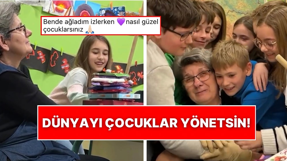 İlkokul Öğrencilerinin Emekliliği Gelen Temizlik Görevlisine Yaptıkları Veda Sürprizi Kalpleri Eritti!