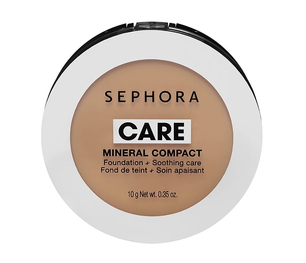 2. Sephora Mineral Compact - Yatıştırıcı Etkili Fondöten 19 Ivoire Pâle (10 gr)