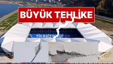 Büyük Tehlike! Trabzonspor’un Dolgu Zemin Üzerine Yapılan Stadı Çatlamaya Başladı, Önlem Olmazsa Yıkılabilir!