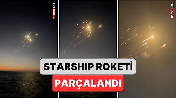 SpaceX'in uzay roketi fırlatıldıktan sonra havada parçalandı. O anlar kameralara yansıdı.