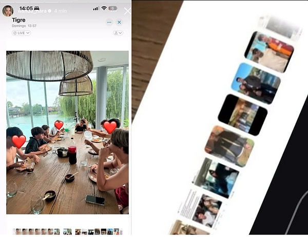 Galerisinden aldığı bir ekran görüntüsünü sosyal medya hesabından paylaşan Wanda Nara'nın altta gözüken fotoğraflardaki çıplak pozları dikkatli takipçilerinden kaçmadı.