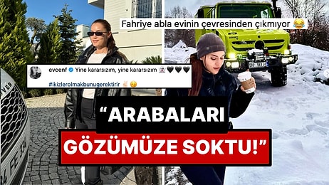 Malikanesinin Bahçesinde Arabalarıyla Poz Veren Fahriye Evcen Yine "Gösteriş" Eleştirilerinden Kaçamadı!