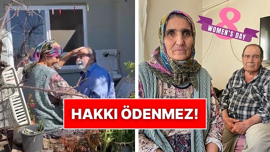 22 Yıldır Felçli Eşine Bakan Koca Yürekli Zehra Teyze Dünya Kadınlar Günü’nde Gönülleri Fethetti!